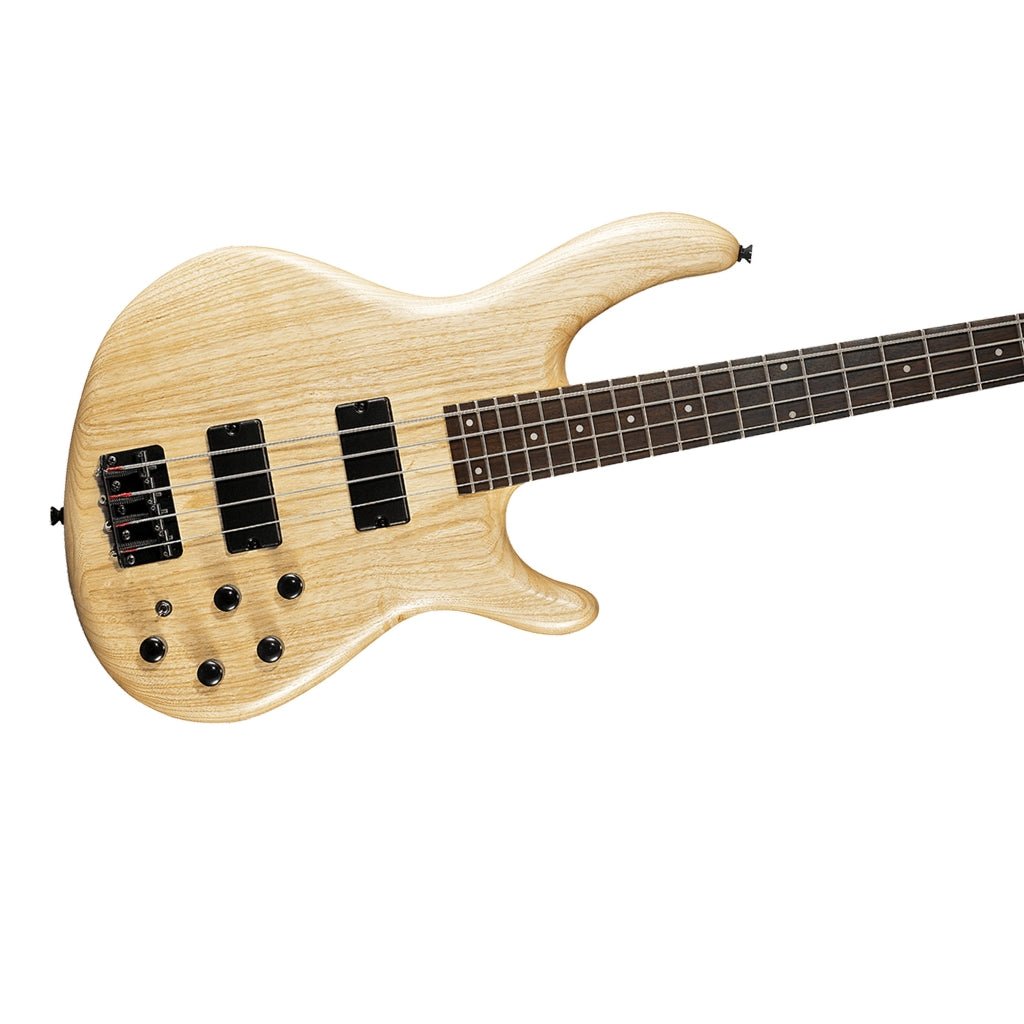 Cort Action DLX AS 4-String Bass Guitar - Open Pore Natural Bass Guitars Sky Music