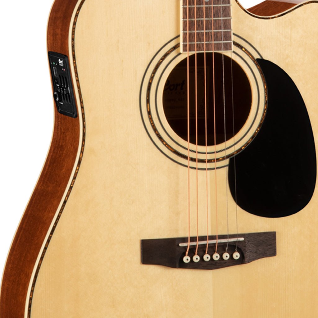 Cort AD880CE NAT Dreadnought Cutaway Gloss Natural Acoustic Guitars Sky Music