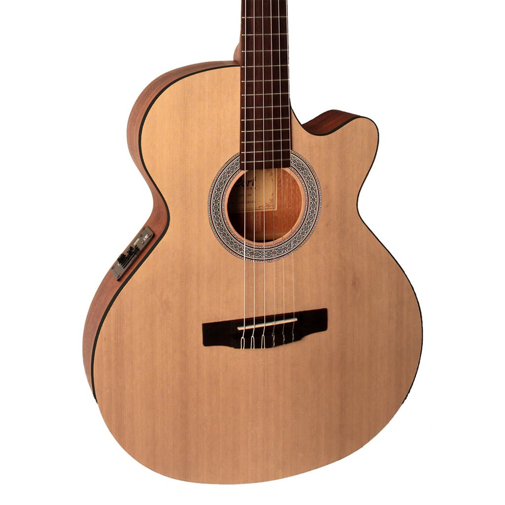 Cort CEC1 OP Slim Body Cutaway with Pickup Classic Guitar Classical Guitars Sky Music