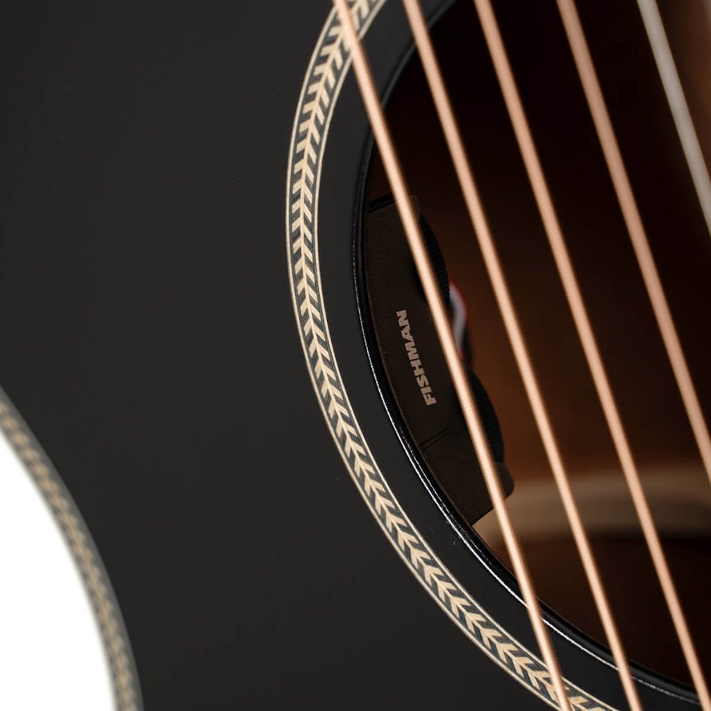 Cort Essence GA4 Acoustic Guitar - Black Top Semi Gloss Acoustic Guitars Sky Music