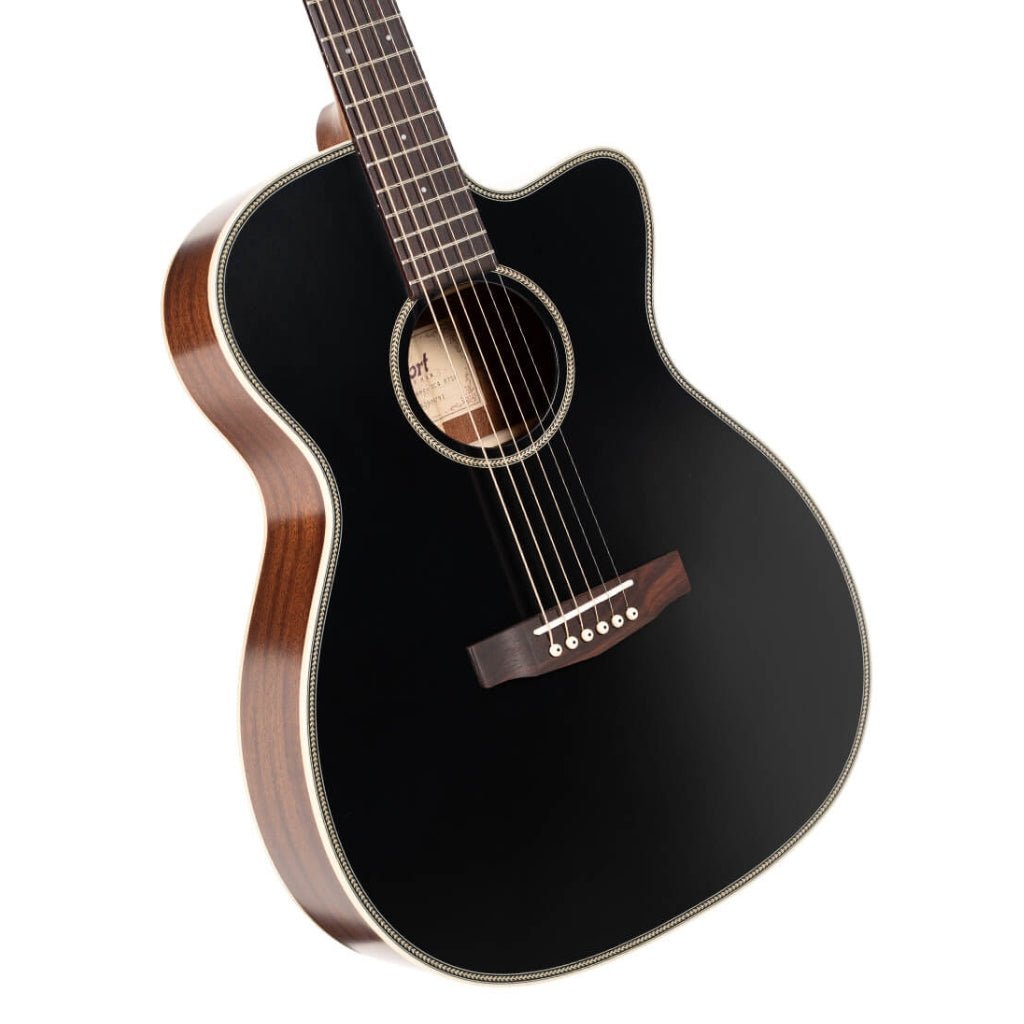 Cort Essence OC4 Acoustic Guitar - Black Top Semi Gloss Acoustic Guitars Sky Music