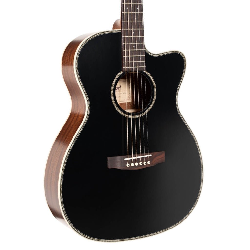 Cort Essence OC4 Acoustic Guitar - Black Top Semi Gloss Acoustic Guitars Sky Music