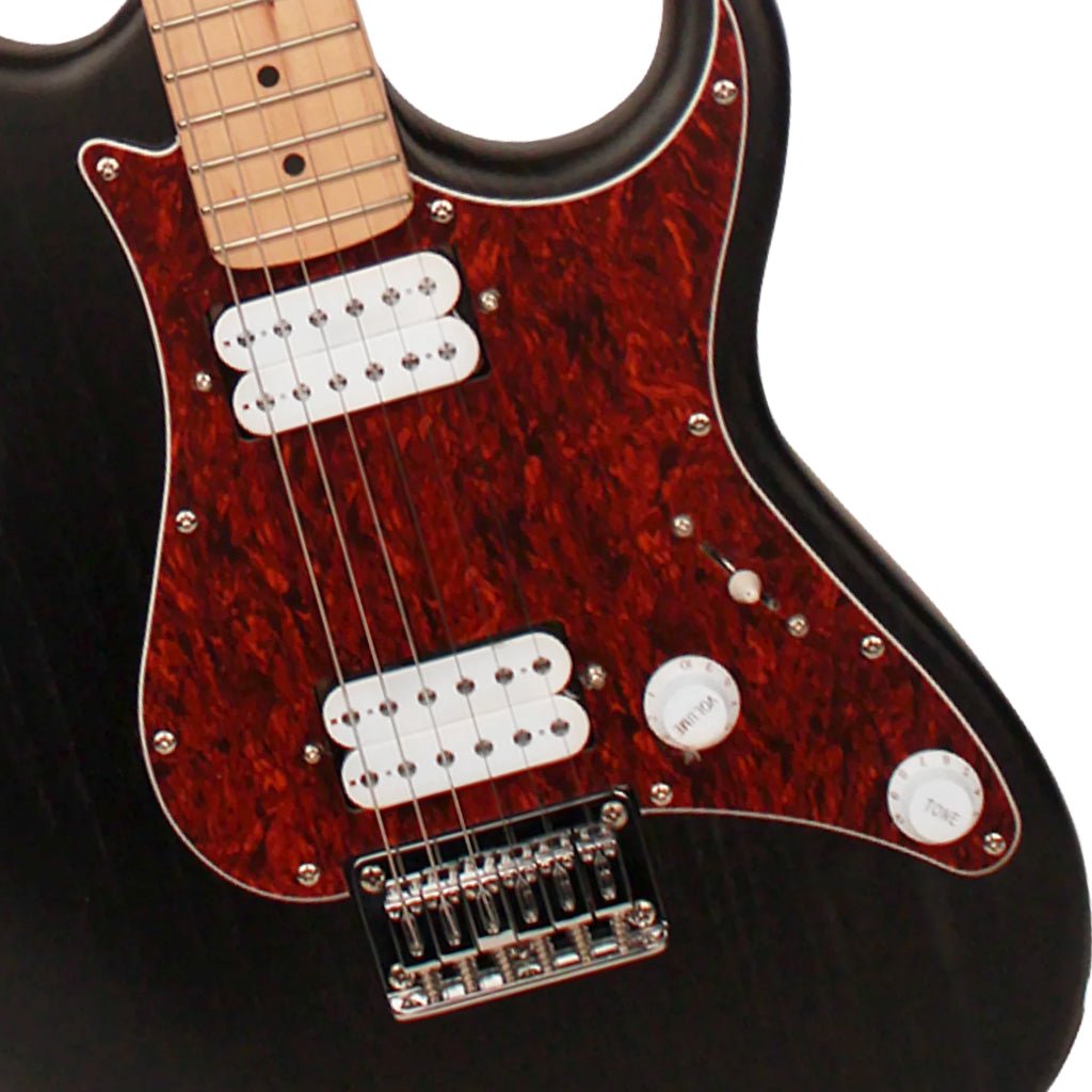 Cort G100 HH Electric Guitar - Open Pore Black Electric Guitars Sky Music