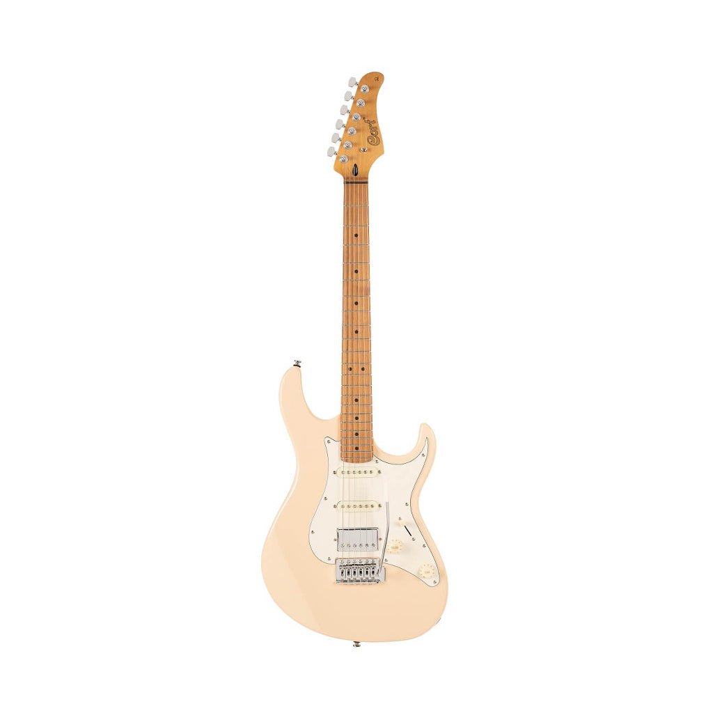 Cort G200SE HSS Roasted Maple Neck Electric Guitar - Aged Cream Electric Guitars Sky Music