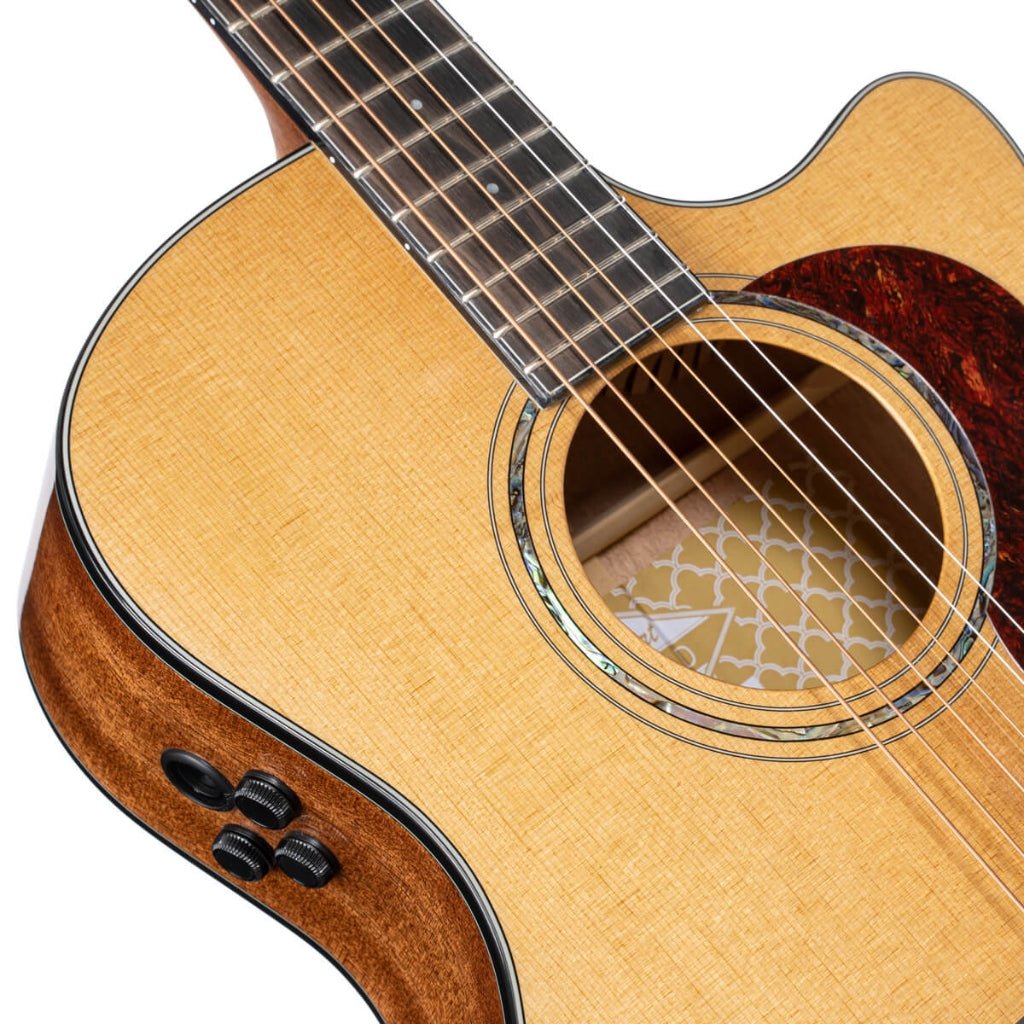 Cort Gold-A6 Gold Series Acoustic-Electric Guitar - Natural Acoustic Guitars Sky Music