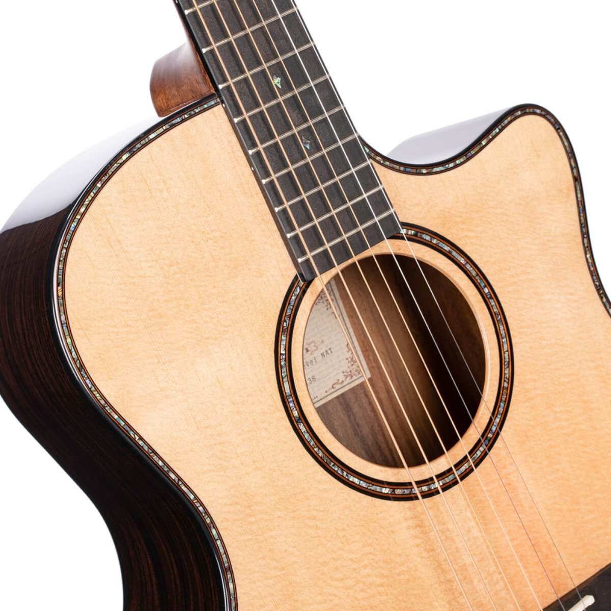 Cort Grand Regal GA-PF CW Bevel Acoustic Guitar - Natural Gloss Acoustic Guitars Sky Music
