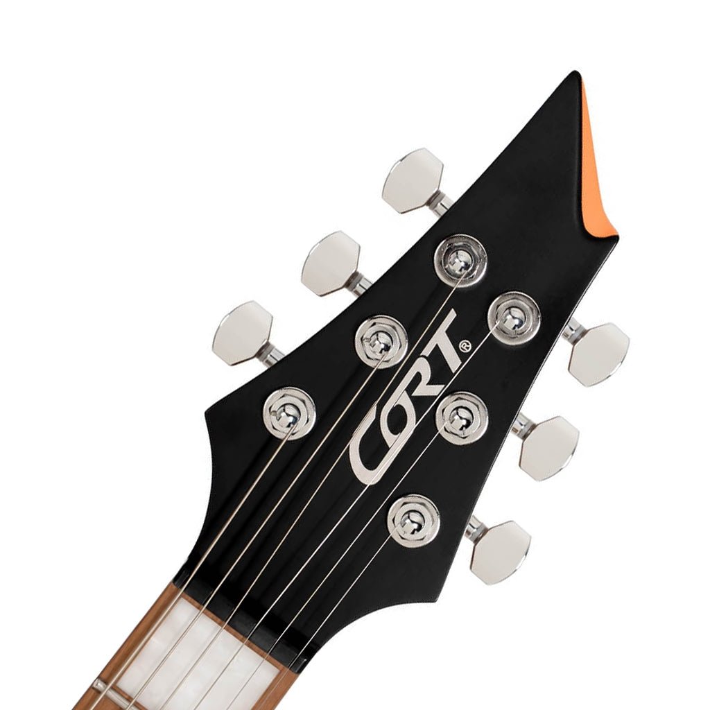 Cort KX600 Infinite Fishman Fluence Pickups w/Bag - Orange Crush Satin Electric Guitars Sky Music