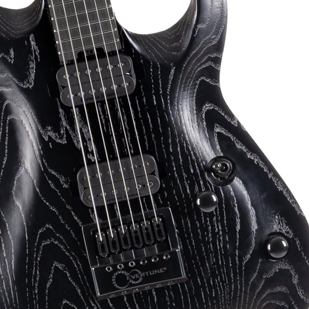 Cort KX700 Open Pore Black with Evertune Bridge and Deluxe Gigbag Electric Guitars Sky Music