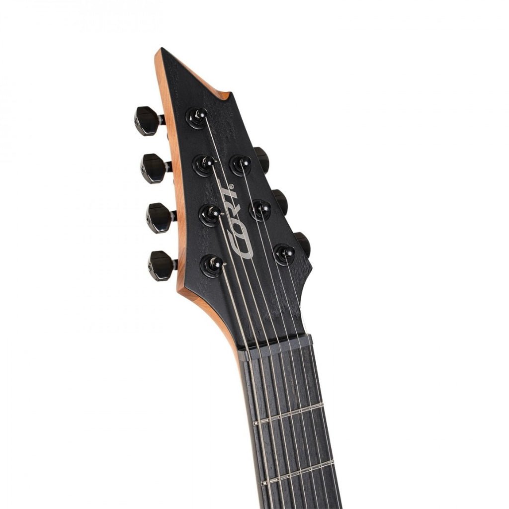 Cort KX707 Evertune 7 String Open Pore Black with Bag Electric Guitars Sky Music