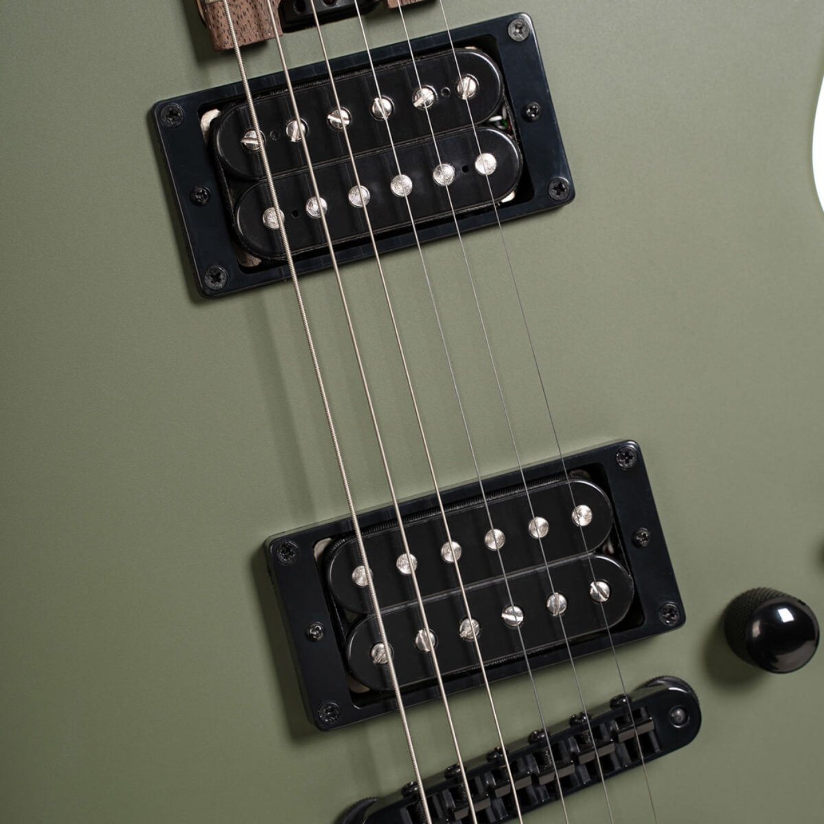 Cort MBM-2H Electric Guitar - Satin Olive Green Electric Guitars Sky Music