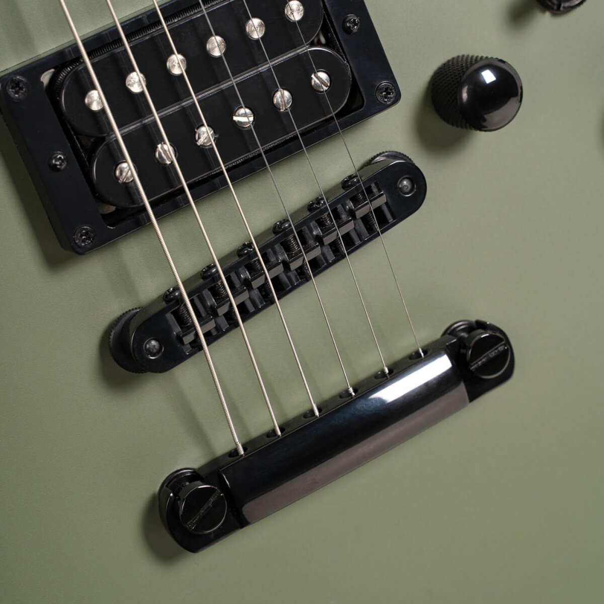 Cort MBM-2H Electric Guitar - Satin Olive Green Electric Guitars Sky Music