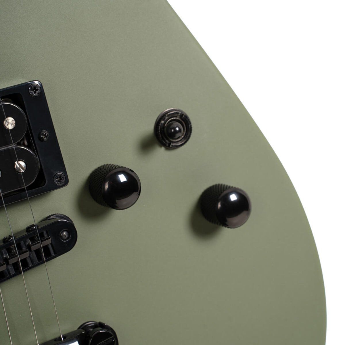 Cort MBM-2H Electric Guitar - Satin Olive Green Electric Guitars Sky Music