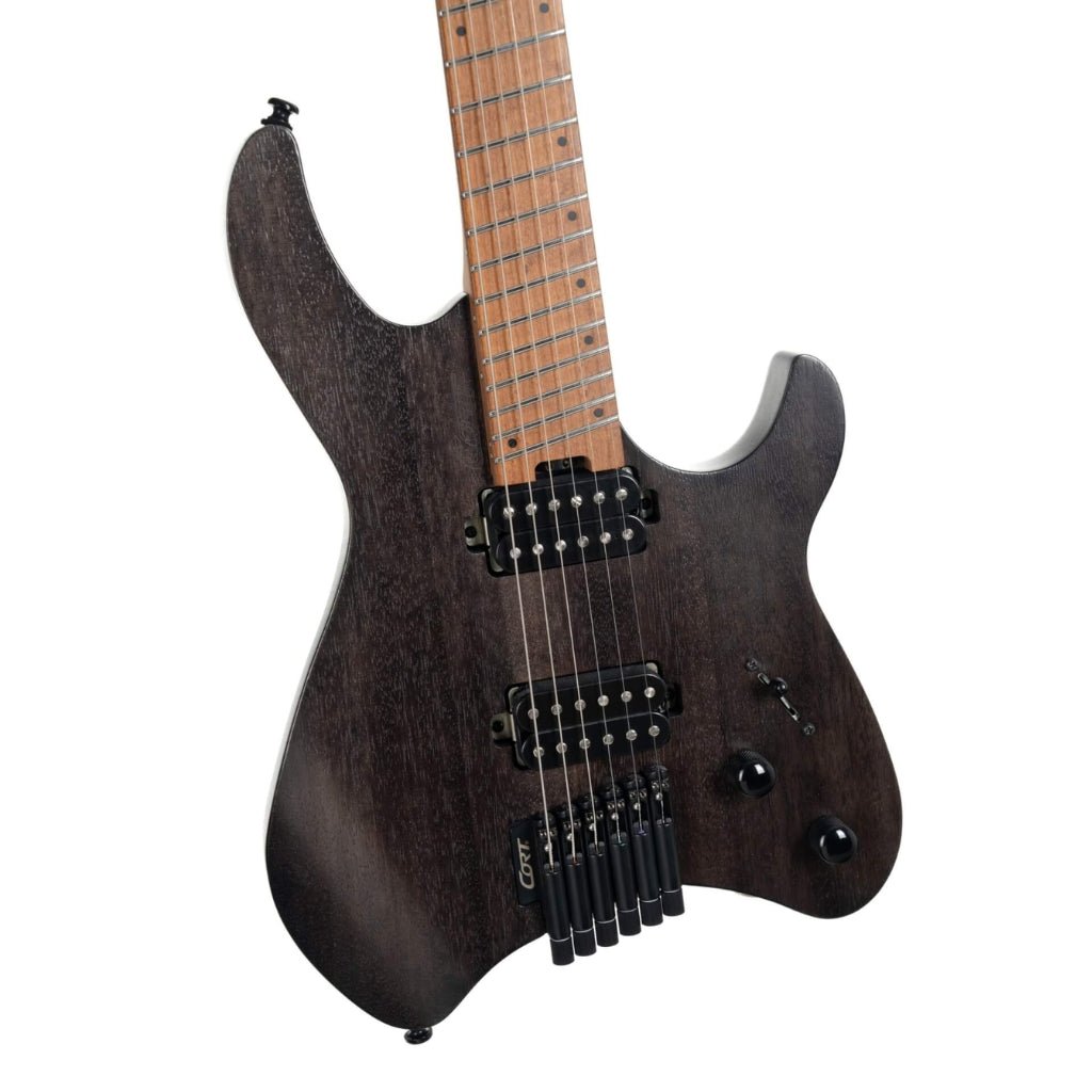 Cort Space G6MS Electric Guitar - Semi Gloss Trans Black Electric Guitars Sky Music