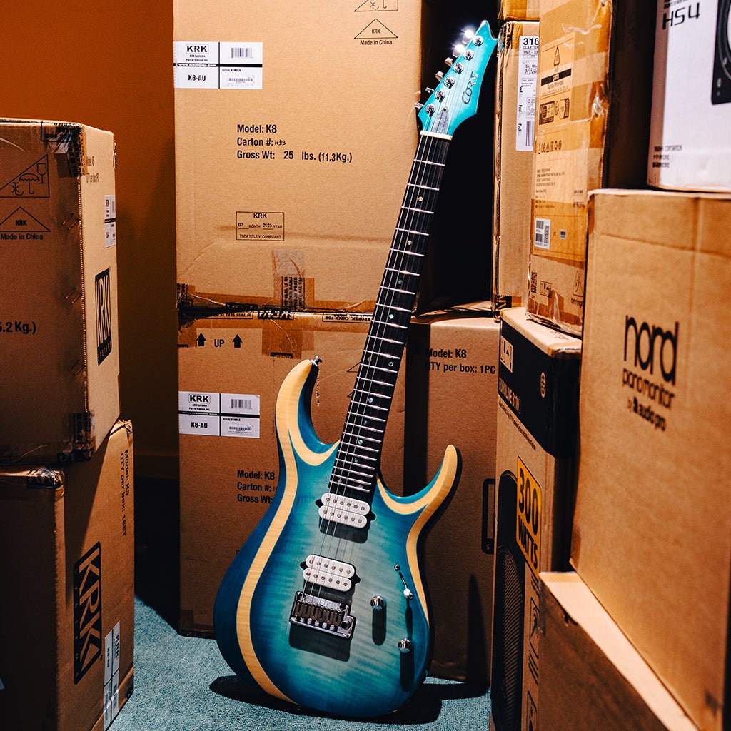 Cort X700 Duality II Electric Guitar - Polar Ice Burst Electric Guitars Sky Music