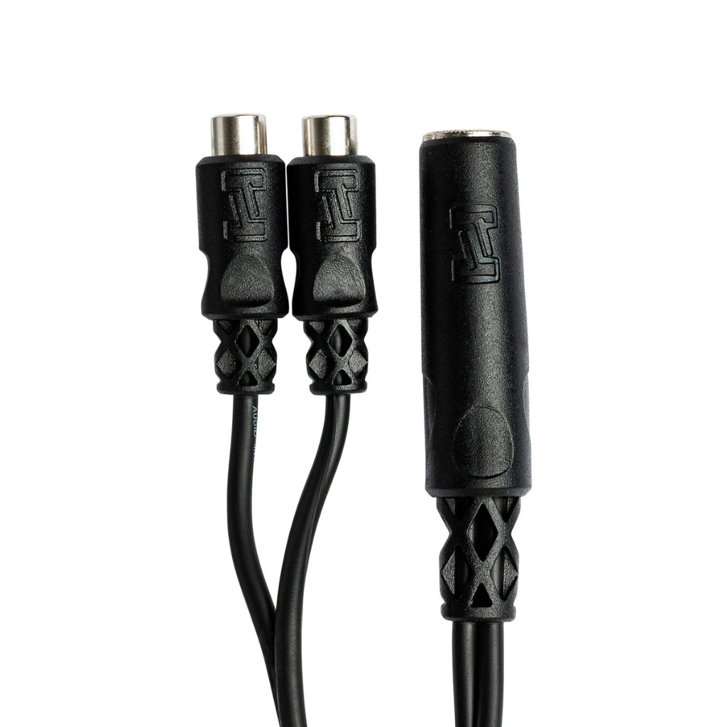 Hosa - 1/4 in TSF to Dual RCAF - Y Cable