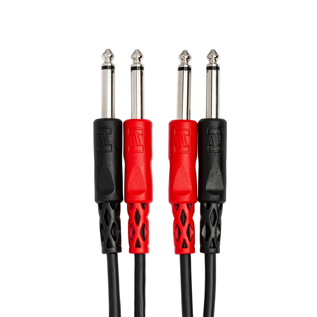 Hosa Technology - Dual 1/4 in TS to Same - Stereo Interconnect 1m