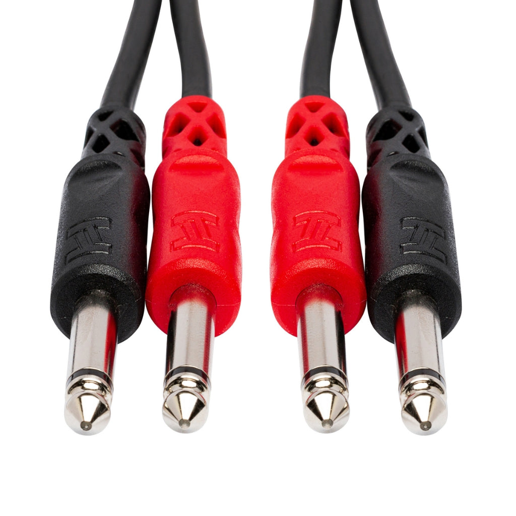 Hosa Technology - Dual 1/4 in TS to Same - Stereo Interconnect 1m