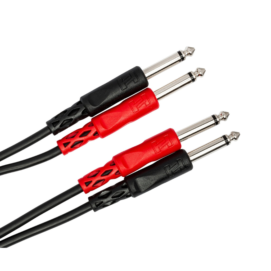 Hosa Technology - Dual 1/4 in TS to Same - Stereo Interconnect Cable 3m