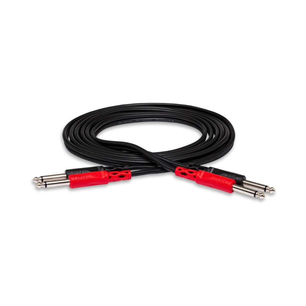 Hosa Technology - Dual 1/4 in TS to Same - Stereo Interconnect Cable 4m