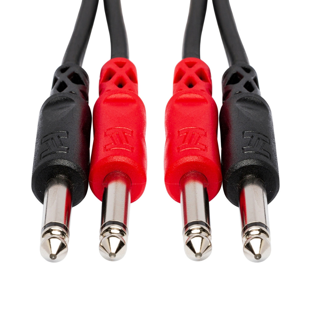 Hosa Technology - Dual 1/4 in TS to Same - Stereo Interconnect Cable 4m