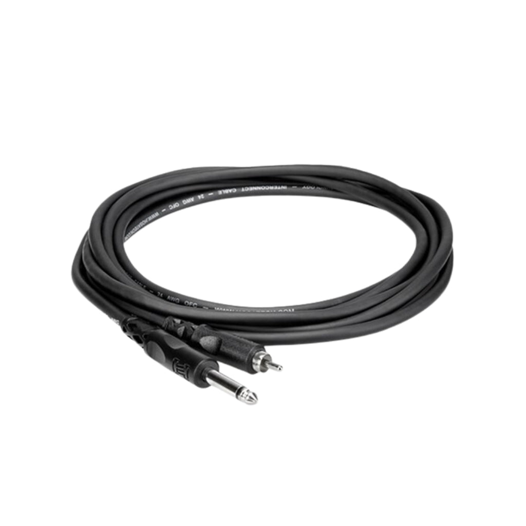 Hosa - 1/4" TS to RCA - Unbalanced Interconnect Cable 3ft