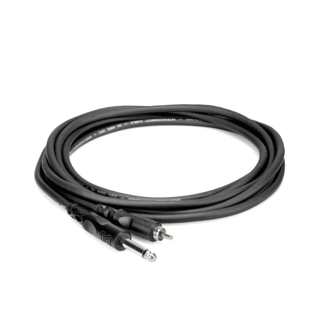 Hosa - 1/4 in TS to RCA - Unbalanced Interconnect 5ft