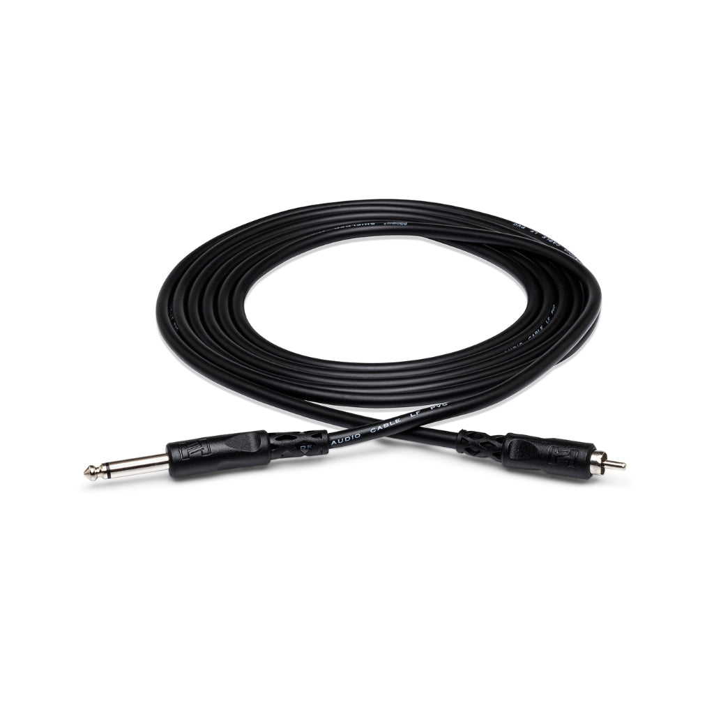 Hosa Technology - 1/4 in TS to RCA - Unbalanced Interconnect Cable 15ft