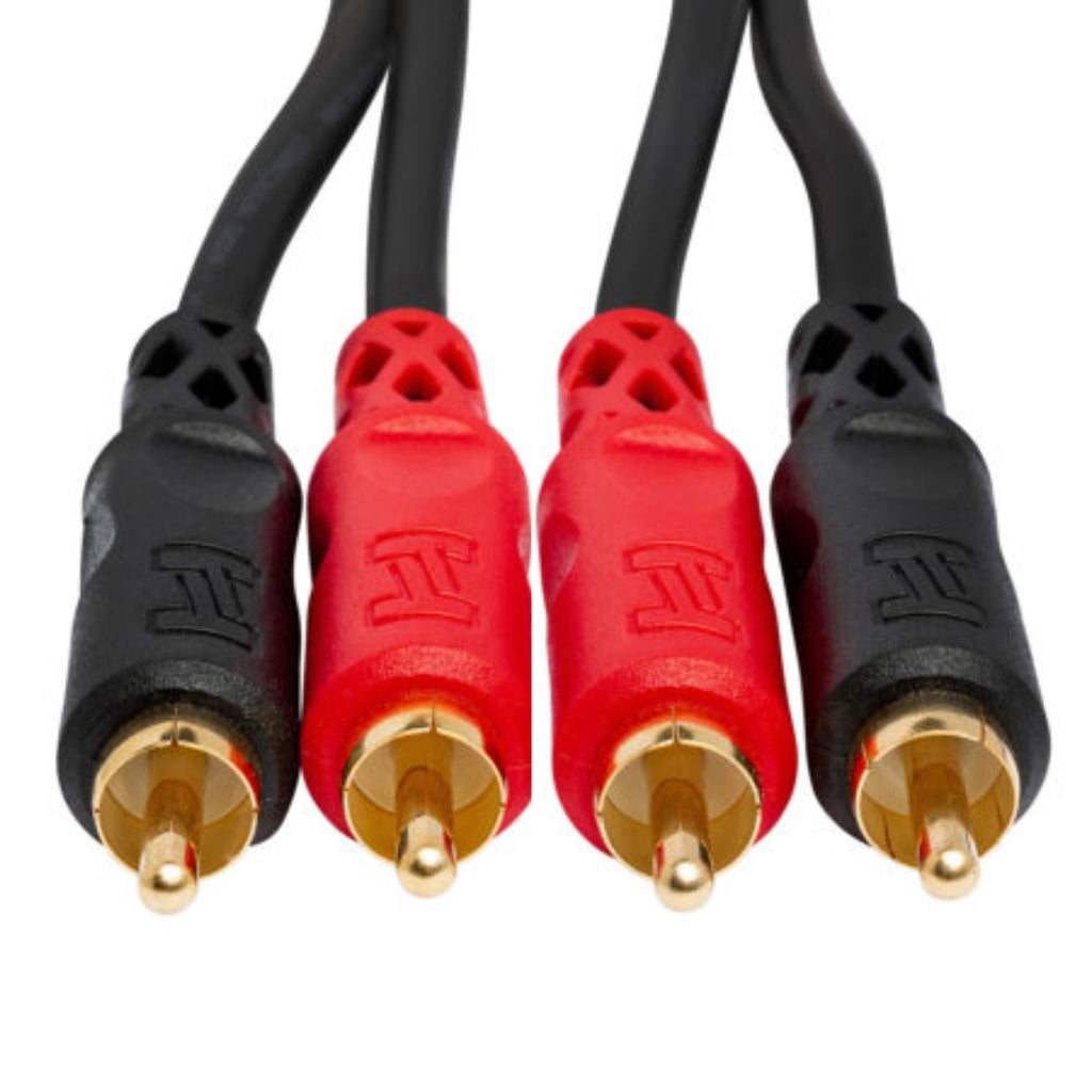 Hosa Technology - Dual RCA to Same - Stereo Interconnect Cable 3m, Gold