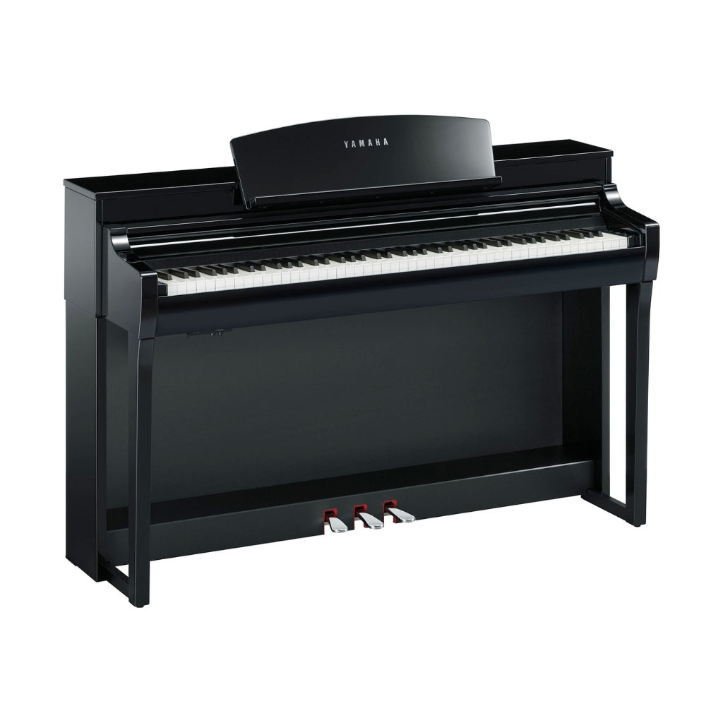 Yamaha - CSP255 - Smart Digital Piano with Stream Lights in Polished Ebony