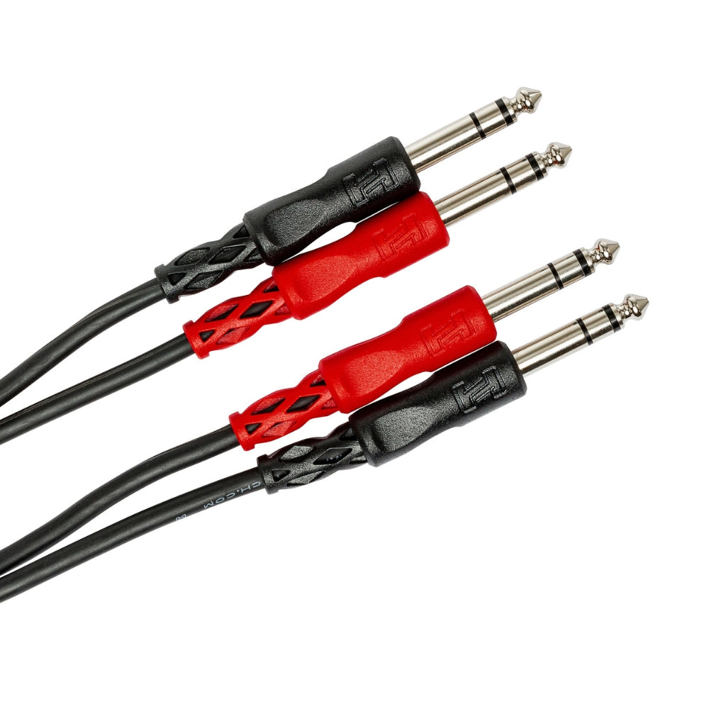 Hosa Technology - Dual 1/4 in TRS to Same - Stereo Interconnect Cable 1m