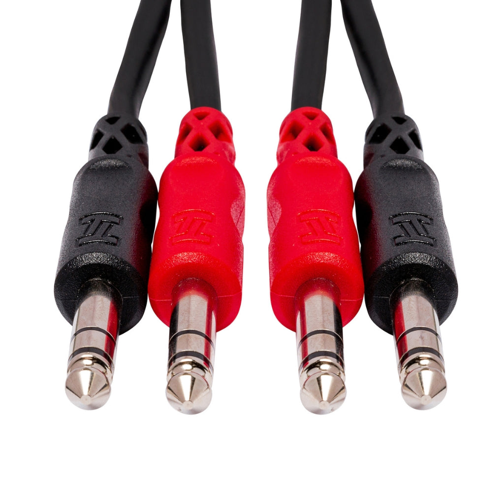 Hosa Technology - Dual 1/4 in TRS to Same - Stereo Interconnect Cable 1m