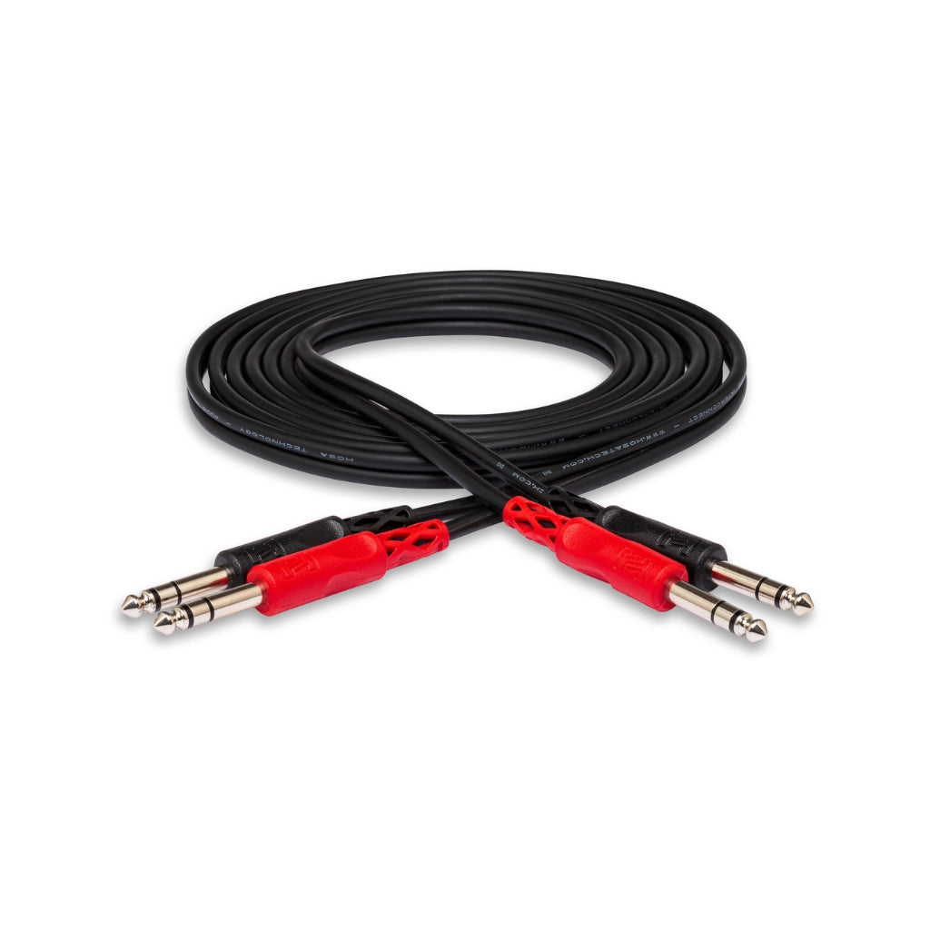 Hosa Technology - Dual 1/4 in TRS to Same - Stereo Interconnect Cable 2m