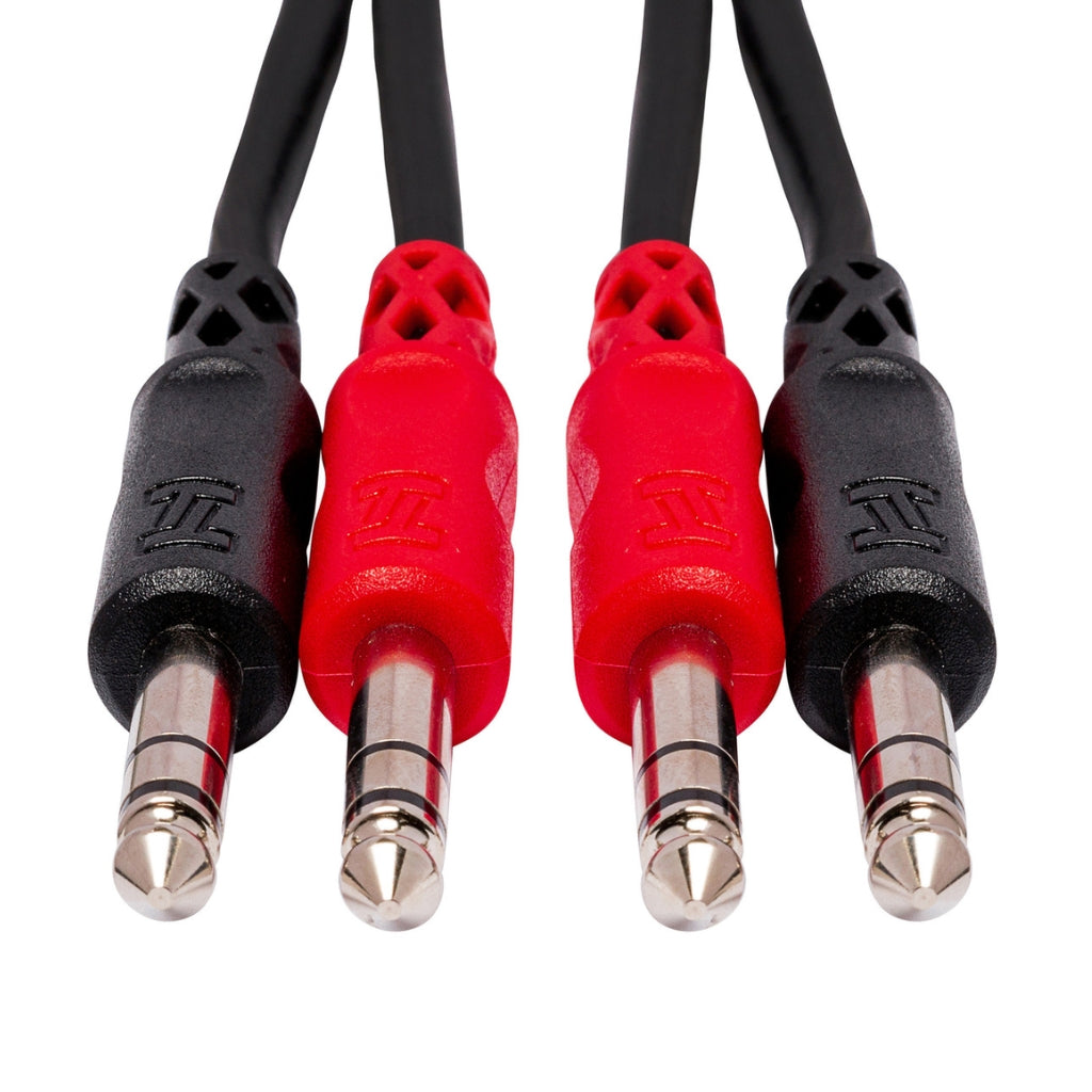 Hosa Technology - Dual 1/4 in TRS to Same - Stereo Interconnect Cable 2m