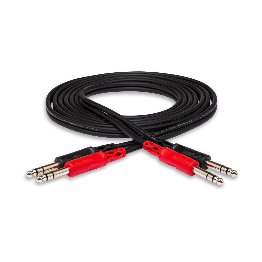 Hosa Technology - Dual 1/4 in TRS to Same - Stereo Interconnect Cable 3m