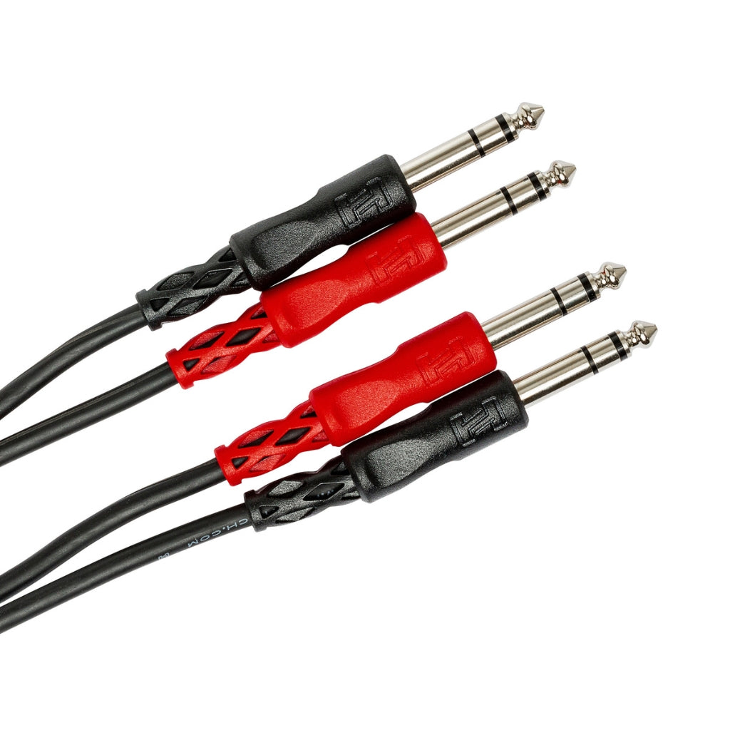 Hosa Technology - Dual 1/4 in TRS to Same - Stereo Interconnect Cable 4m