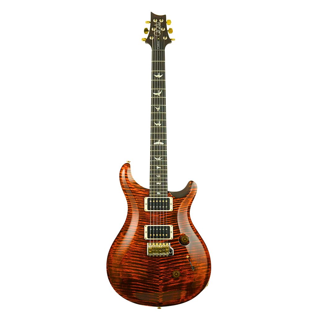 PRS Custom 24 Pat Thin Neck 10 Top Orange Tiger