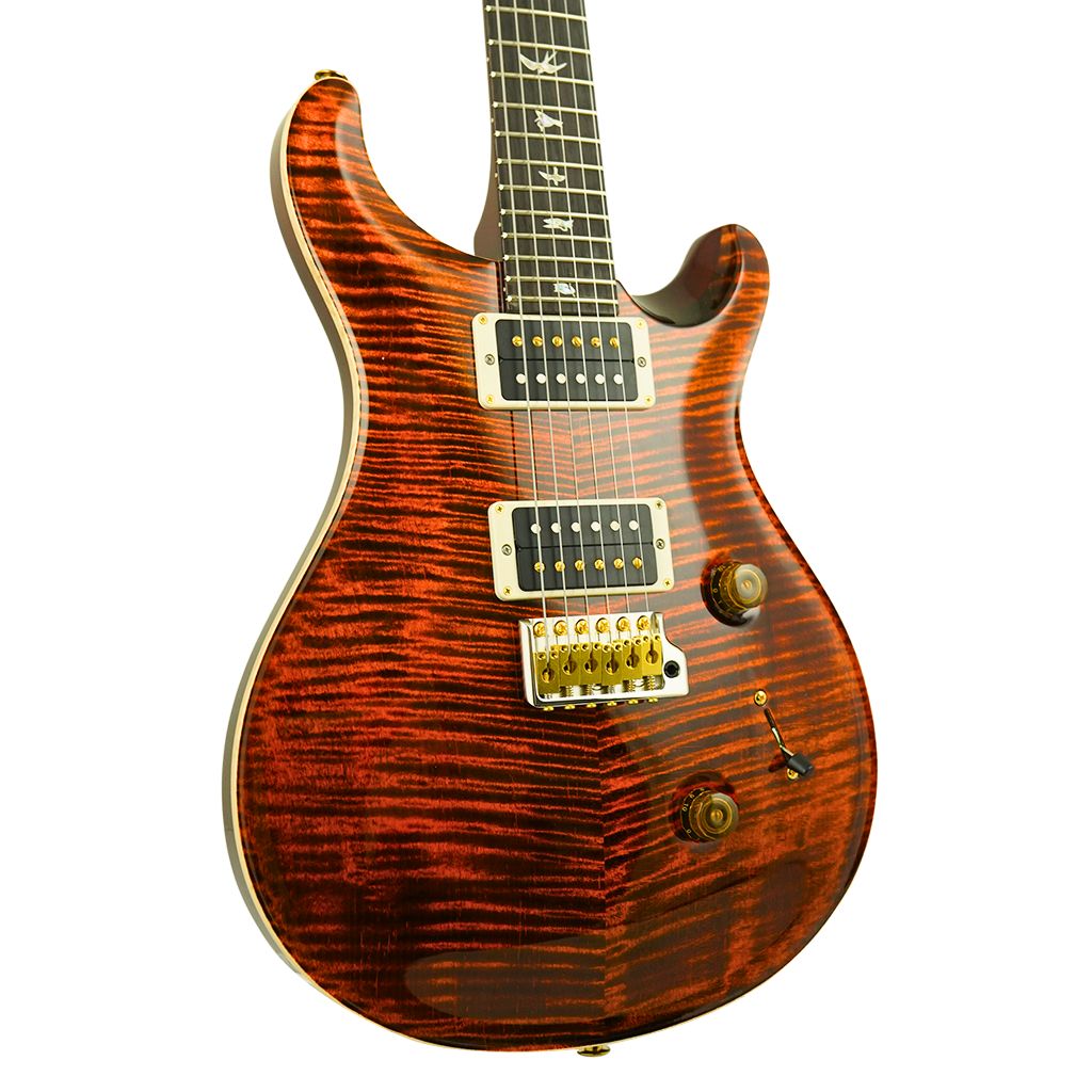 PRS Custom 24 Pat Thin Neck 10 Top Orange Tiger