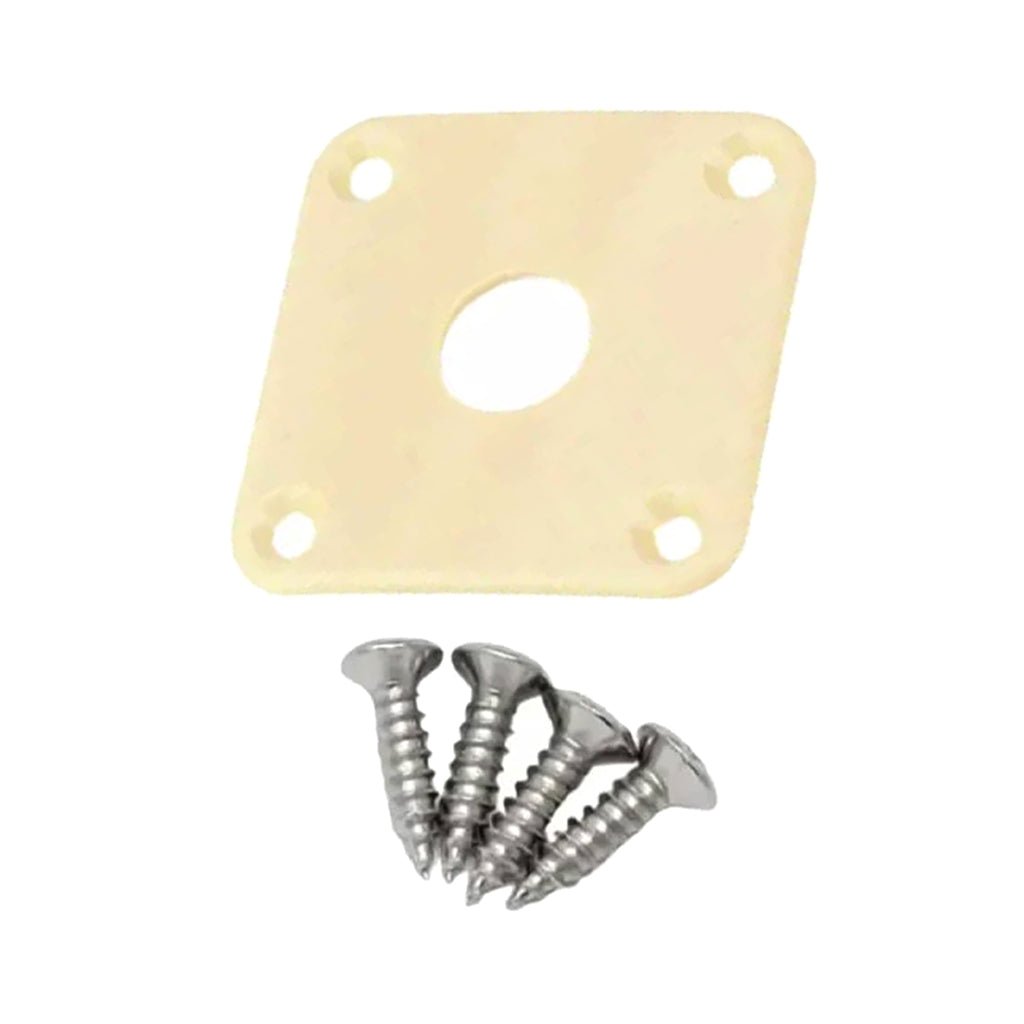 Custom Eagle - Les Paul Style Plastic Jack Plate - Cream Guitar Spare Parts Sky Music