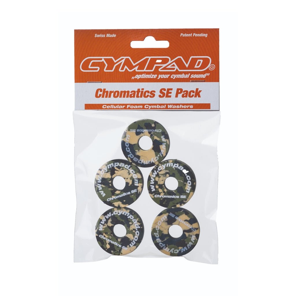 Cympad Chromatics Coloured Cymbal Washers 5Pk SE - Camouflage Drum Accessories Sky Music