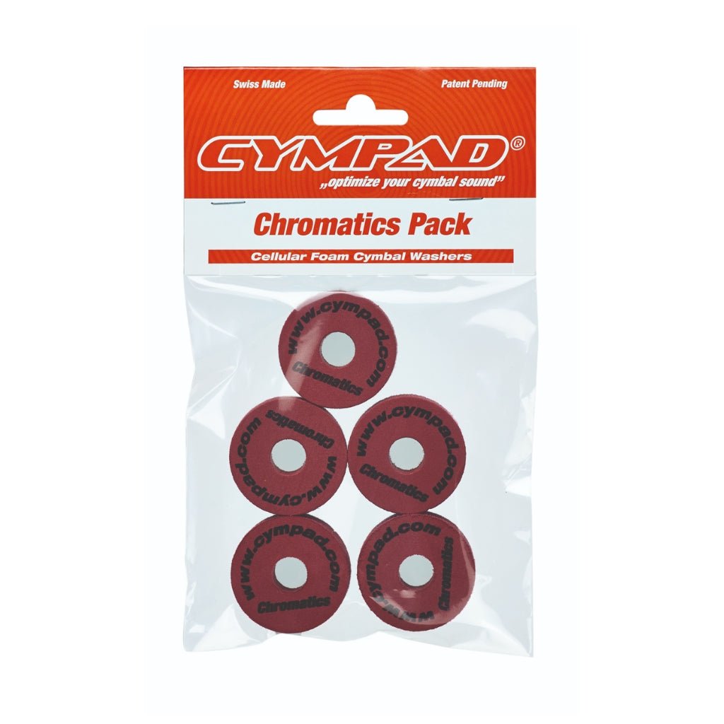Cympad Chromatics Coloured Cymbal Washers - Crimson Drum Accessories Sky Music