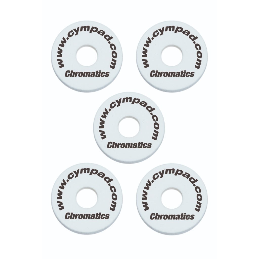 Cympad Chromatics Coloured Cymbal Washers - White Drum Accessories Sky Music