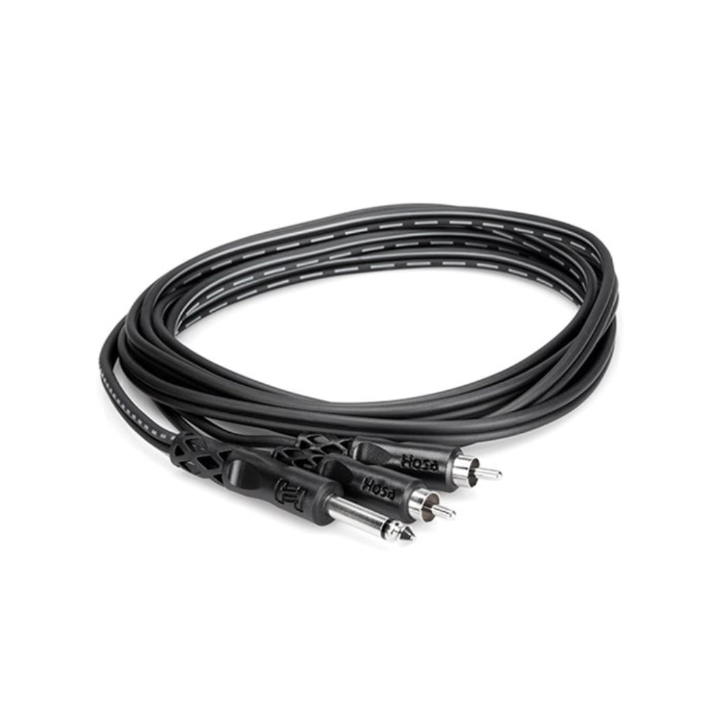 Hosa - 1/4" TS to Dual RCA - Y Cable 1m