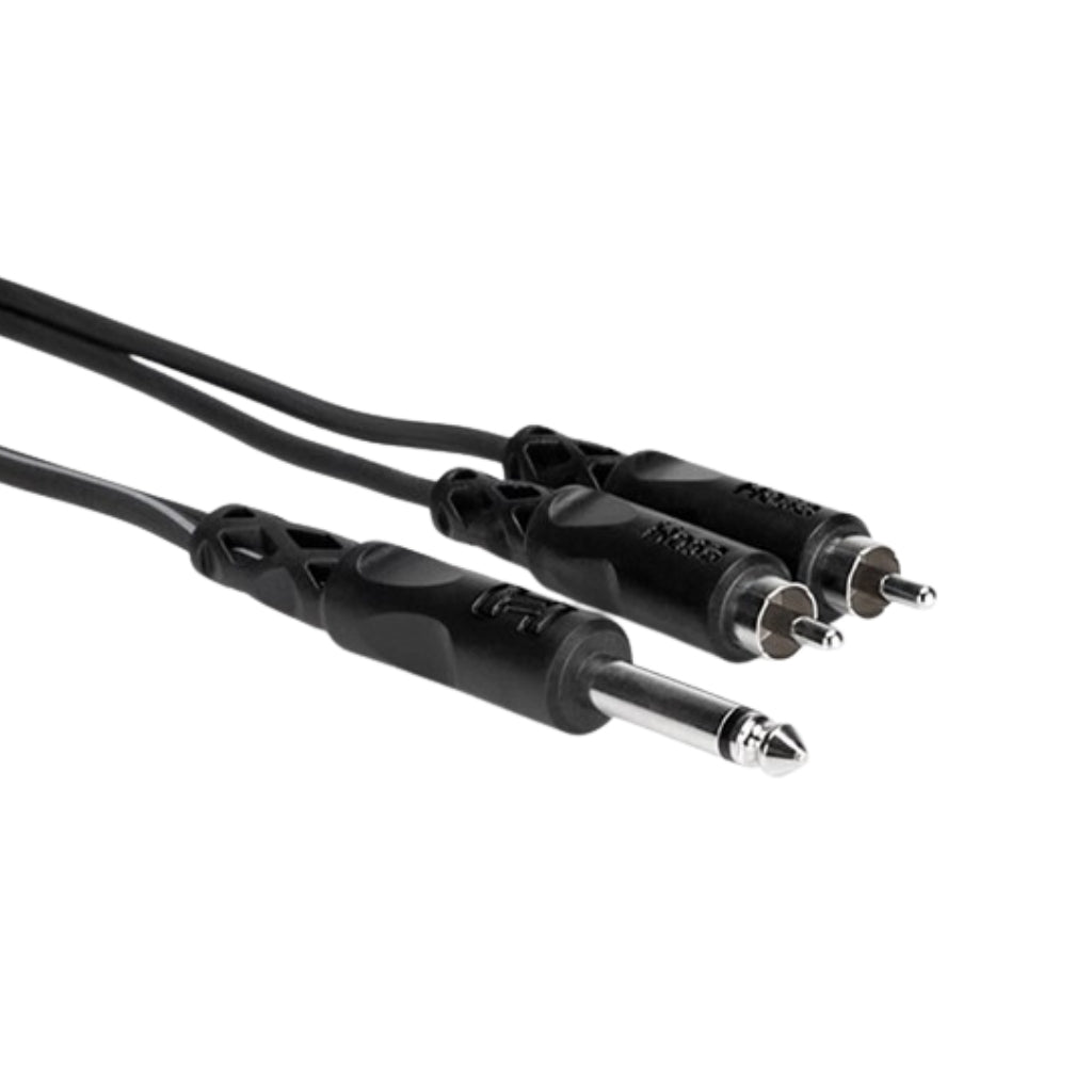Hosa - 1/4" TS to Dual RCA - Y Cable 1m