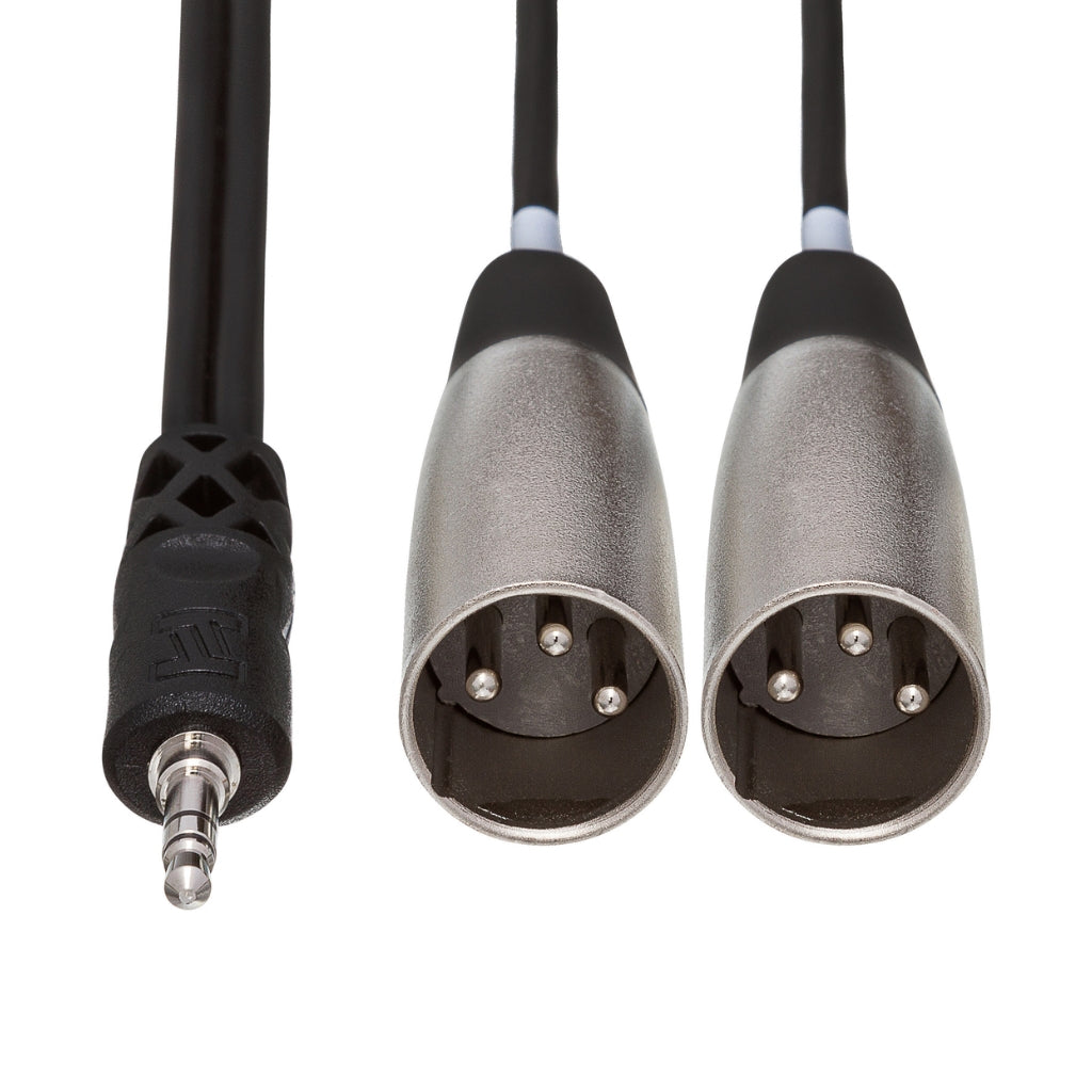 Hosa Technology - 3.5 mm TRS to Dual XLR3M - Stereo Breakout Cable 3m