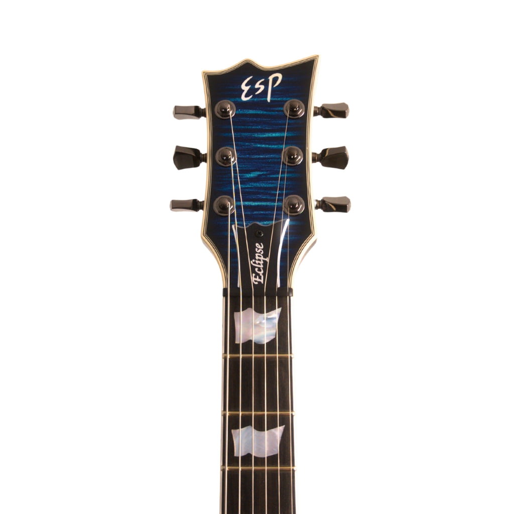 ESP Custom Shop - Eclipse Electric Guitar - Blue Glitter Storm