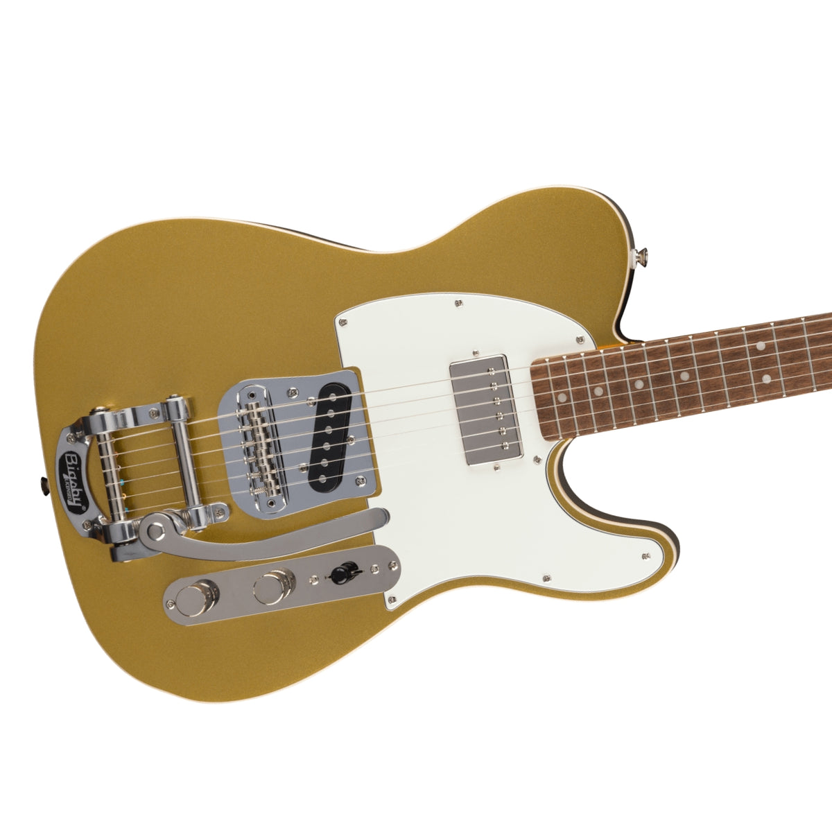 Squier - Classic Vibe Custom Telecaster SH with Bigsby Electric Guitar - Aztec Gold