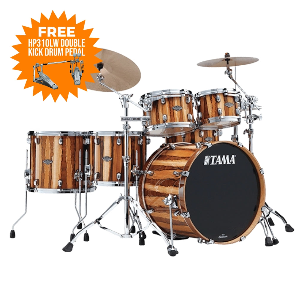 TAMA - MBS52RZS CAR Starclassic Performer 5-Piece Shell Pack - Caramel Aurora with FREE HP310LW Double Kick Drum Pedal