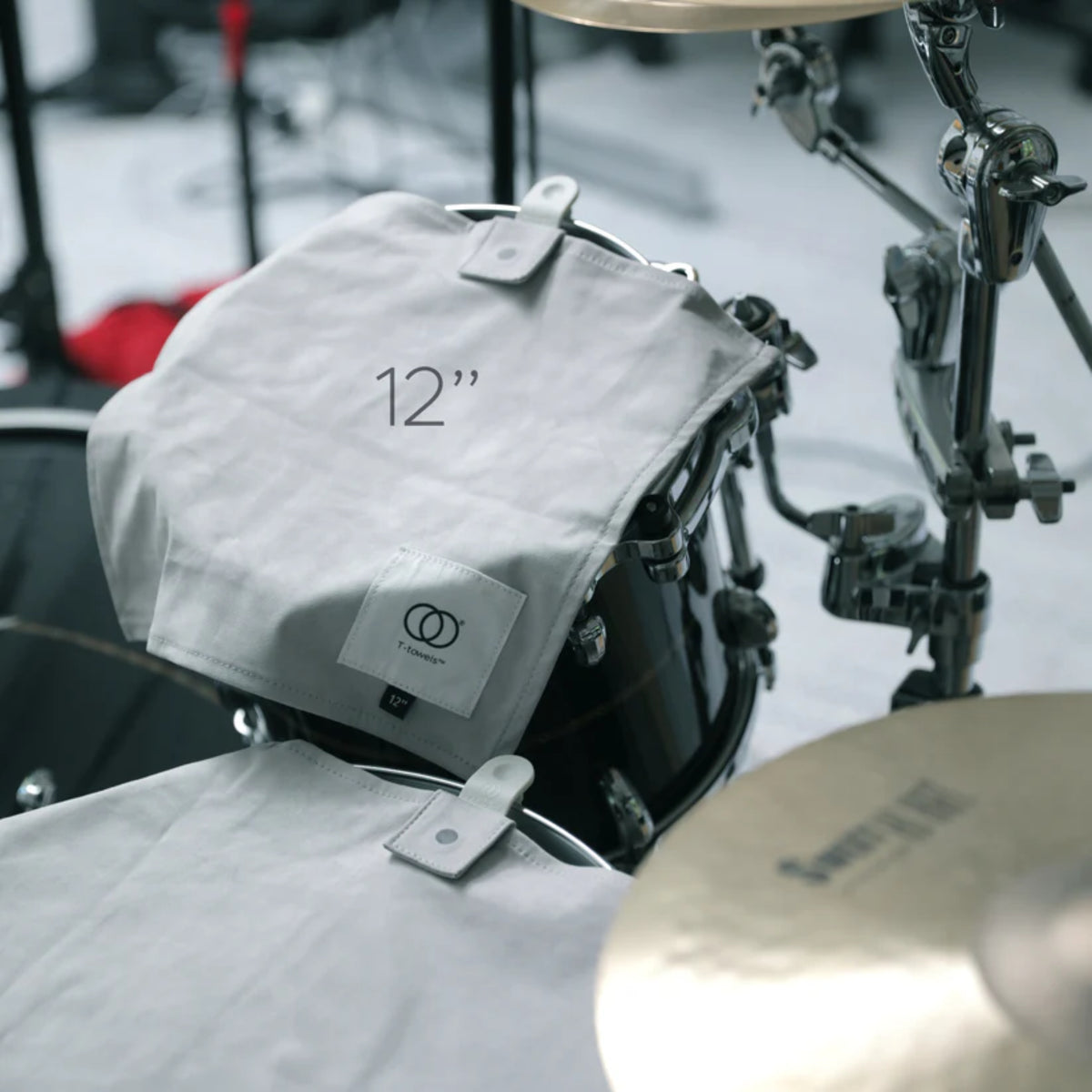 Tandem - T-towel Drum FX Muffler - 12 inches, Earl Grey