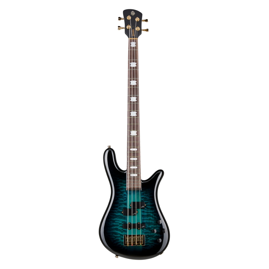 Spector Icon NS-2 Neck Through Electric Bass Guitar - Black & Blue