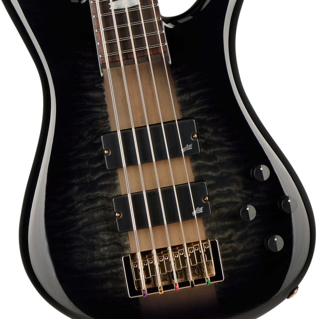 Spector - Icon NS-5 Neck Through Electric Bass Guitar - Black Stain
